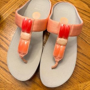 Peach FitFlop size 11 flip flops